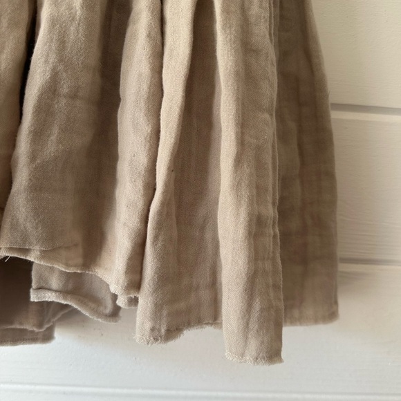 NWT Monbebe Gauzy Cotton Boho Neutral Can Can Wear 2 Ways Skirt Dress in Gray S - Picture 12 of 16